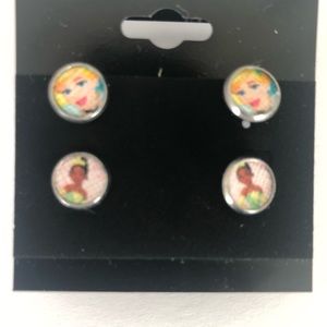 Sleeping Beauty and Princess and the Frog faux leather studs.